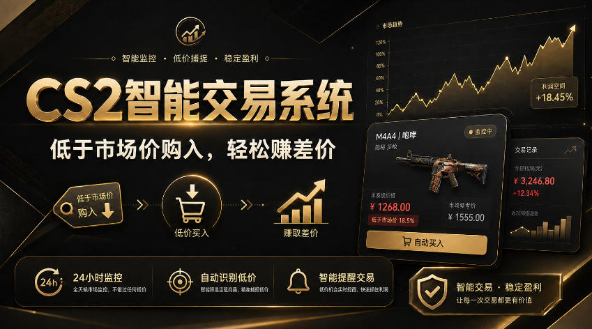 CS2智能交易系统，轻松賺差价|自动运行，无需自己挂G|数据支持任何形式验证【揭秘】-超级会员网