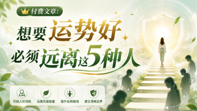 付费文章：想要运势好，必须远离这5种人-超级会员网