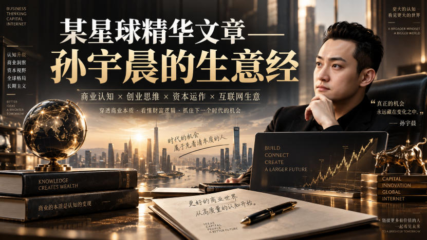 某星球精华文章——孙宇晨的生意经-超级会员网
