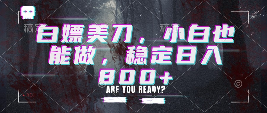 白嫖美刀，小白也能做，稳定日入800+-超级会员网
