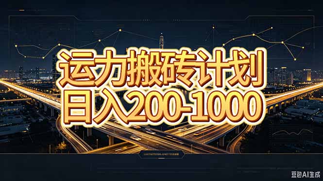 运力搬砖，风口项目。当日收益稳定200-1000。 每天仅需一小时，新人轻松上手。-超级会员网