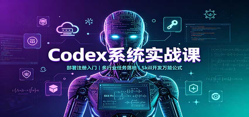 Codex系统实战课：部署注册入门，多行业任务落地，Skill开发万能公式-超级会员网
