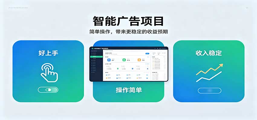 智能广告挂机项目，操作简单上手快，收益稳定可持续。稳定日入300+-超级会员网