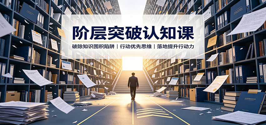 阶层突破认知课：破除知识囤积陷阱，行动优先思维，落地提升行动力-超级会员网