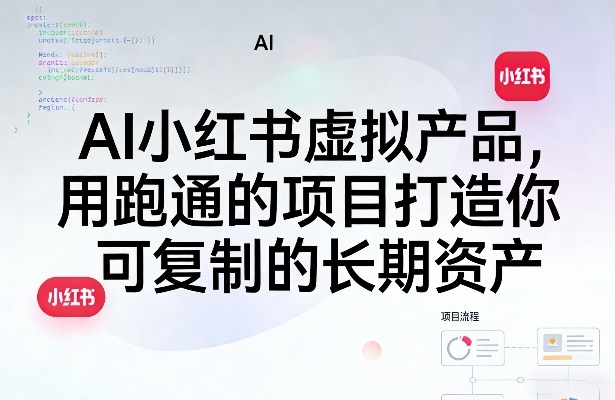 AI小红书虚拟产品，用跑通的项目打造你可复制的长期资产(更新0902)-超级会员网