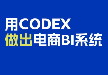 电商108将·用Codex做出电商BI系统-超级会员网