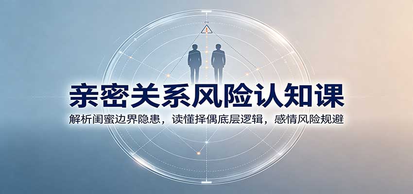 亲密关系风险认知课:解析闺蜜边界隐患,读懂择偶底层逻辑,感情风险规避-超级会员网