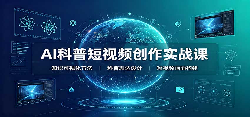 AI科普短视频创作实战课：配套要点文档，文案与视频提示词模板教学-超级会员网