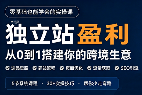 刘老师·5节课跑通独立站盈利全流程-超级会员网