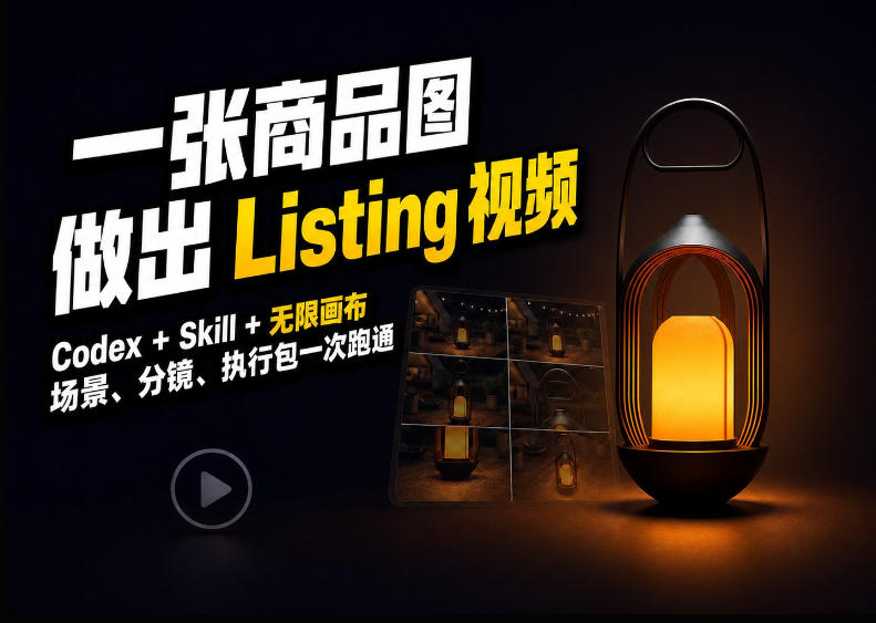 Codex+无限画布，把一张商品图变成可执行的Amazon Listing视频-超级会员网