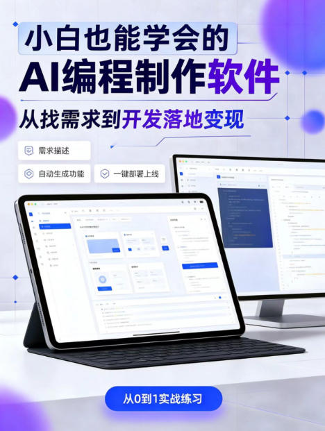 手把手教会你ai编程制作软件到变现全路径，零基础小白轻松上手，从找需求到开发落地变现【揭秘】-超级会员网