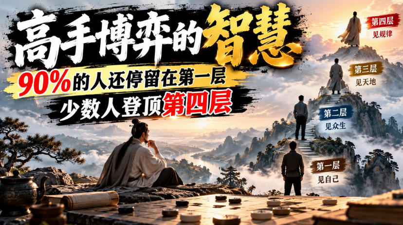 付费文章：高手博弈的智慧，90%的人还停留在第一层，少数人登顶第四层-超级会员网