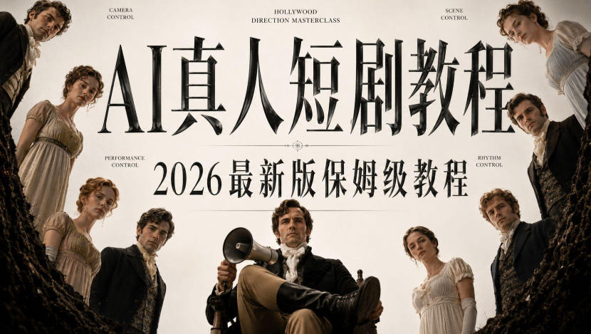 AI真人短剧制作全流程，AI视频大佬专为零基础研制的AI短剧教程，保姆级教程，新手一学就会！-超级会员网