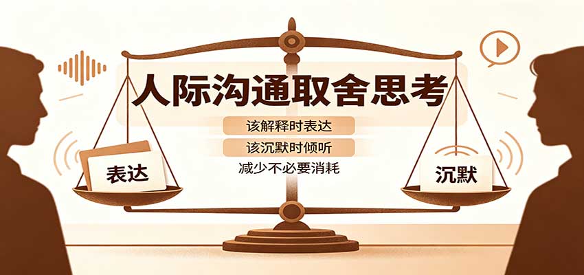 人际沟通取舍思考：分清解释与沉默边界，拿捏职场生活沟通分寸减少情绪内耗-超级会员网