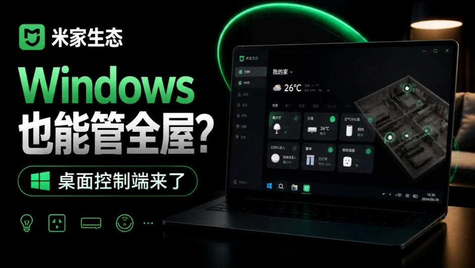 Windows电脑也能管全屋？这下真省心，米家生态桌面控制端来了，Github最新开源，MiHome-Windows-超级会员网