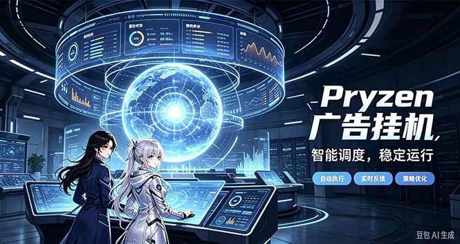 Pryzen广告全自动挂机给自己一个交代，门槛低，零基础小白也可以快速上手-超级会员网