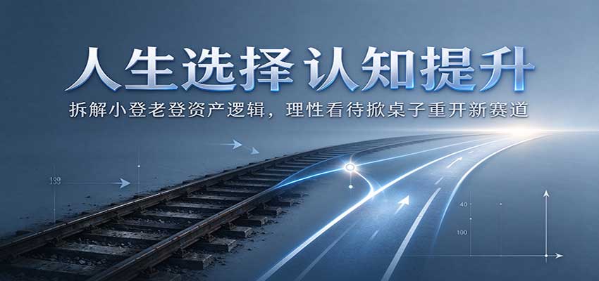 人生选择认知提升：拆解小登老登资产逻辑，理性看待掀桌子重开新赛道-超级会员网