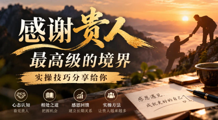 某公众号付费文章：感谢贵人最高级的境界，实操技巧分享给你-超级会员网