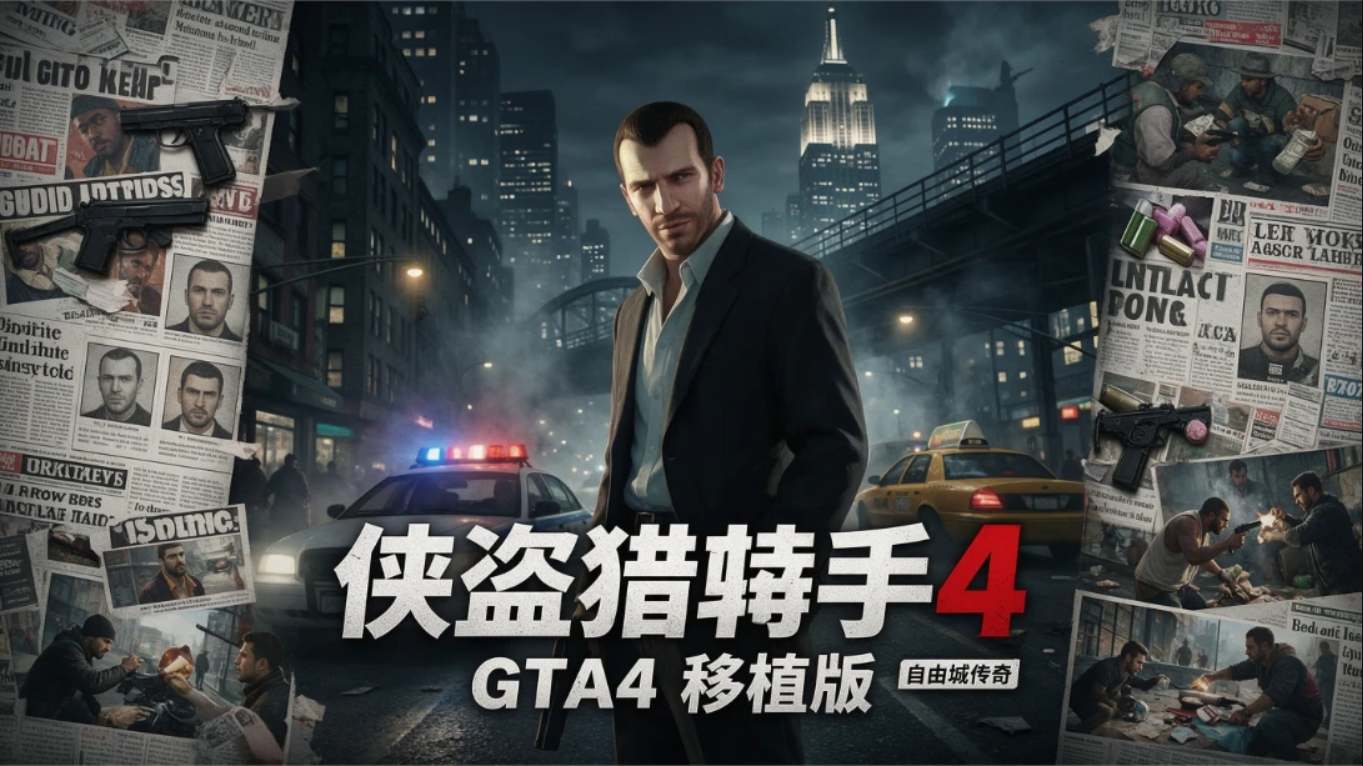 【移植游戏】侠盗猎车手4 GTA4 中文汉化版 移植游戏-超级会员网