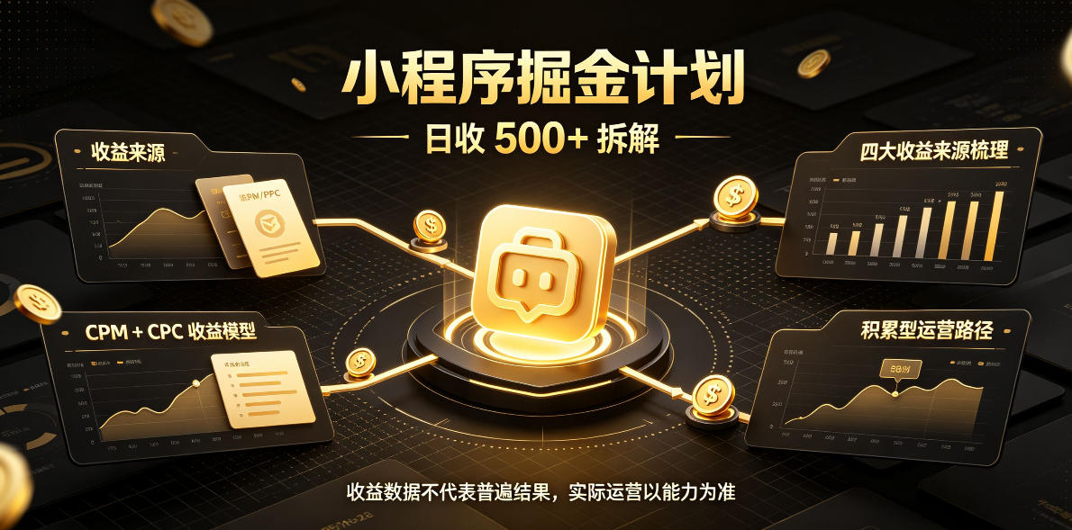 小程序推广计划，日收500+，腾讯官方打款，客户留存率高，收益长期稳定【揭秘】-超级会员网