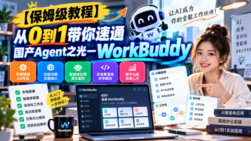 【保姆级教程】从0到1带你速通国产Agent之光—WorkBuddy【文档】-超级会员网
