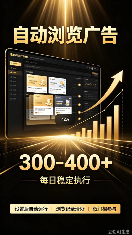 自动浏览广告计划，0门槛副业，日入300-400，躺賺稳定风口项目，无需人工操作，解放双手【揭秘】-超级会员网