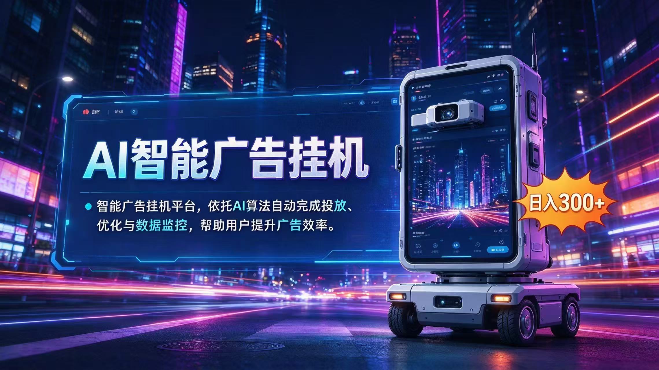 AI 智能广告挂机｜AI 自动运行，轻松托管广告任务-超级会员网