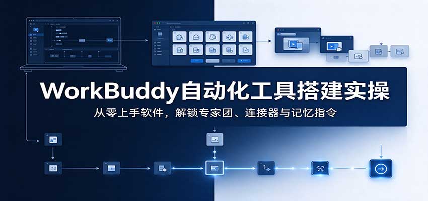 WorkBuddy自动化工具搭建实操：从零上手软件，解锁专家团、连接器与记忆指令-超级会员网