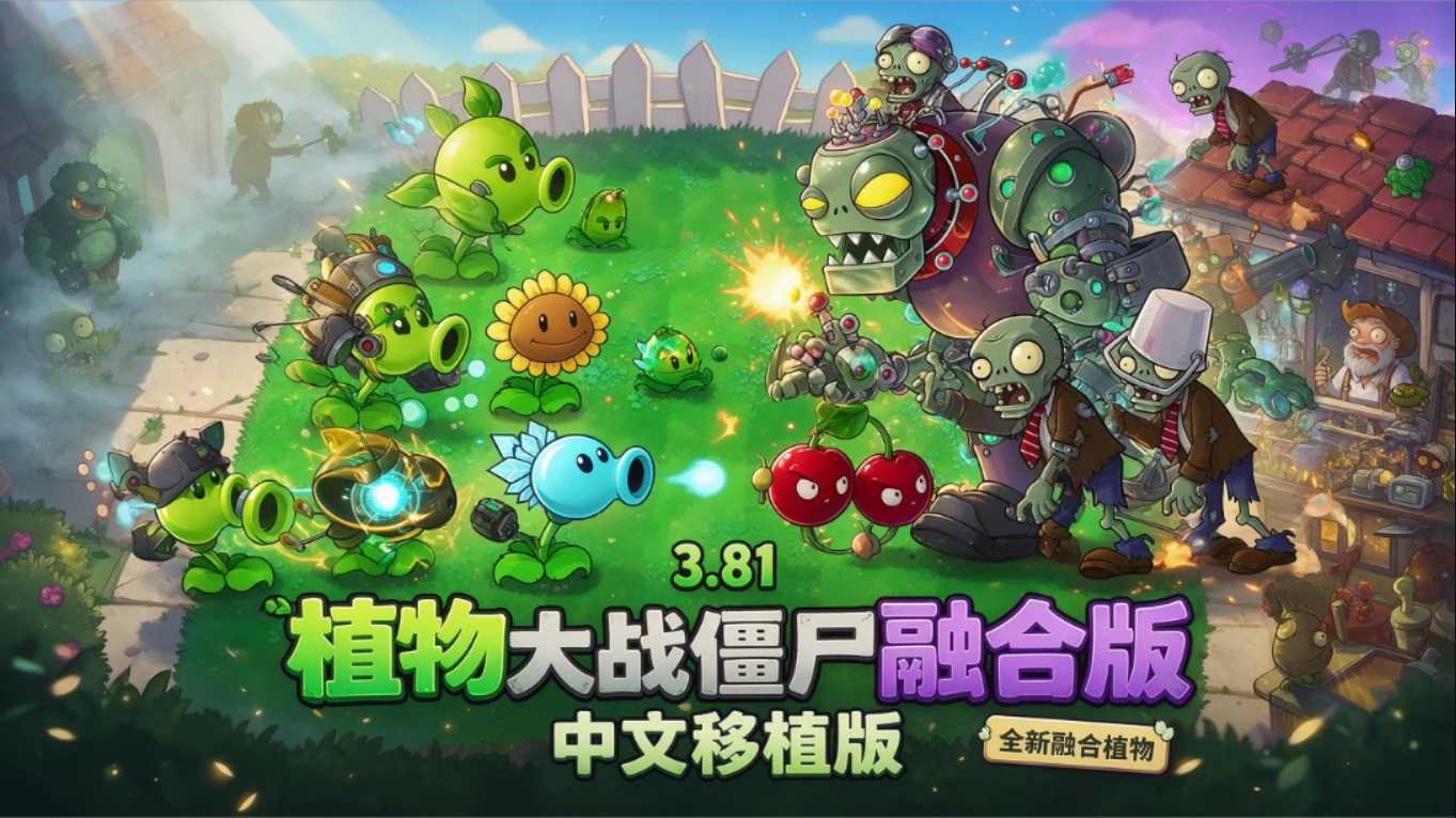 【移植游戏】植物大战僵尸融合版3.81中文版 移植游戏-超级会员网