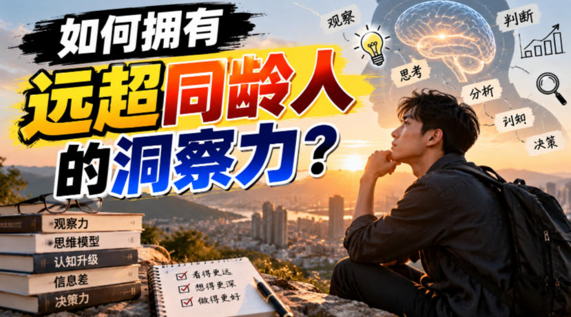 付费文章：如何拥有远超同龄人的洞察力？-超级会员网