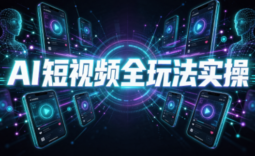 AI短视频全玩法实操(剪辑+带货+数字人+漫剧+短剧)-超级会员网